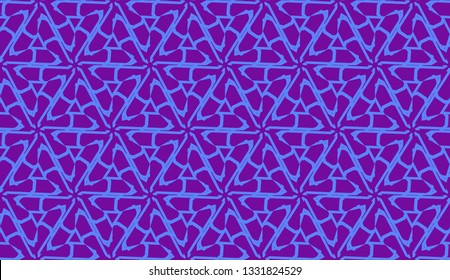 Curved line in triangles style. Vector illustration. Decorative design for For interior wallpaper, smart design, fashion print.