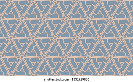 Curved line in triangles style. Vector illustration. CFor interior wallpaper, smart design, fashion print