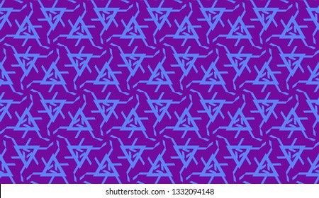 Curved line in triangles style. Vector illustration. Decorative design for For interior wallpaper, smart design, fashion print.
