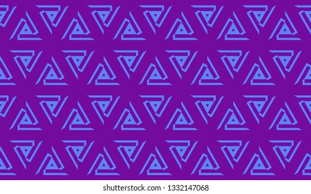 Curved line in triangles style. Vector illustration. Decorative design for For interior wallpaper, smart design, fashion print.