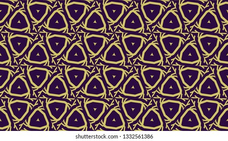 Curved line in triangles style. Vector illustration. CFor interior wallpaper, smart design, fashion print