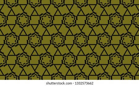 Curved line in triangles style. Vector illustration. CFor interior wallpaper, smart design, fashion print