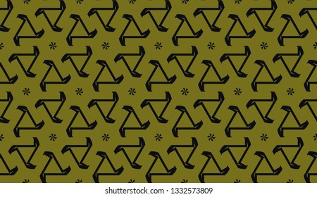 Curved line in triangles style. Vector illustration. CFor interior wallpaper, smart design, fashion print