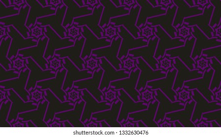 Curved line in triangles style. Vector illustration. CFor interior wallpaper, smart design, fashion print