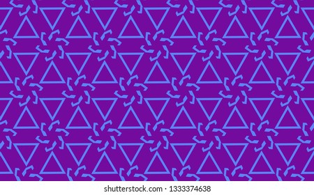 Curved line in triangles style. Vector illustration. Decorative design for For interior wallpaper, smart design, fashion print.