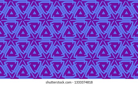 Curved line in triangles style. Vector illustration. Decorative design for For interior wallpaper, smart design, fashion print.