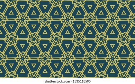Curved line in triangles style. Vector illustration. CFor interior wallpaper, smart design, fashion print