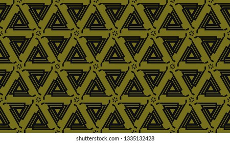 Curved line in triangles style. Vector illustration. CFor interior wallpaper, smart design, fashion print