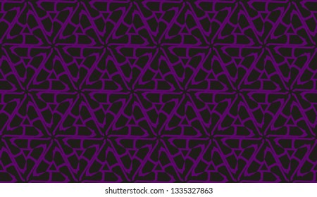 Curved line in triangles style. Vector illustration. CFor interior wallpaper, smart design, fashion print
