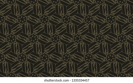 Curved line in triangles style. Vector illustration. CFor interior wallpaper, smart design, fashion print
