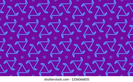 Curved line in triangles style. Vector illustration. Decorative design for For interior wallpaper, smart design, fashion print.