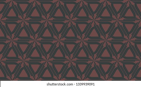 Curved line in triangles style. Vector illustration. For interior wallpaper, smart design, fashion print
