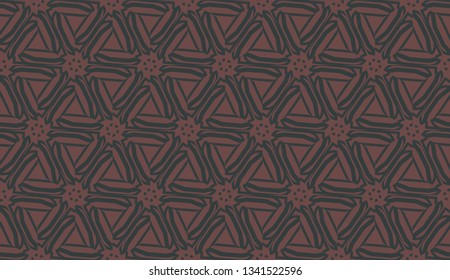 Curved line in triangles style. Vector illustration. For interior wallpaper, smart design, fashion print