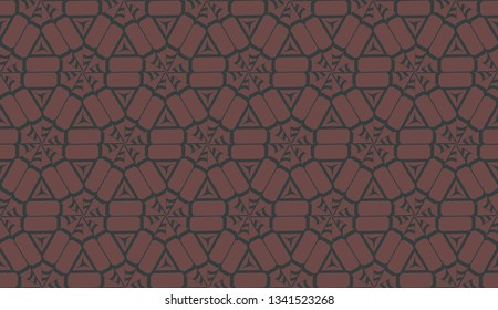 Curved line in triangles style. Vector illustration. For interior wallpaper, smart design, fashion print
