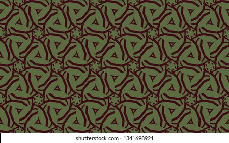 Curved line in triangles style. Vector illustration. For interior wallpaper, smart design, fashion print