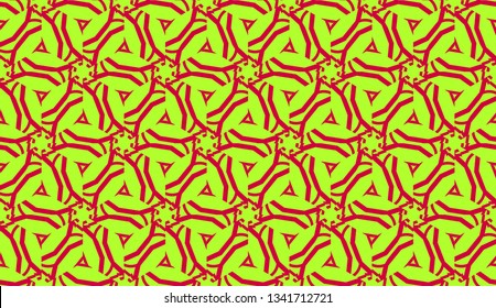 Curved line in triangles style. Vector illustration. For interior wallpaper, smart design, fashion print