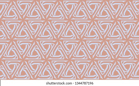 Curved line in triangles style. Vector illustration. For interior wallpaper, smart design, fashion print