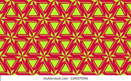 Curved line in triangles style. Vector illustration. For interior wallpaper, smart design, fashion print