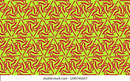 Curved line in triangles style. Vector illustration. For interior wallpaper, smart design, fashion print