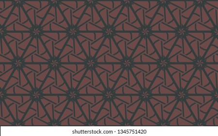Curved line in triangles style. Vector illustration. For interior wallpaper, smart design, fashion print