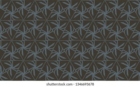 Curved line in triangles style. Vector illustration. For interior wallpaper, smart design, fashion print