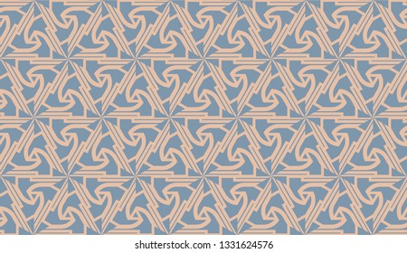 Curved line. Triangular style. Vector illustration
