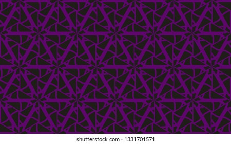 Curved line. Triangular style. Vector illustration