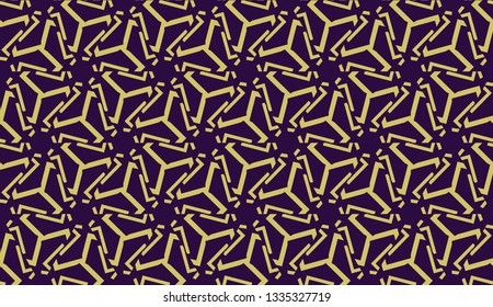 Curved line. Triangular style. Vector illustration