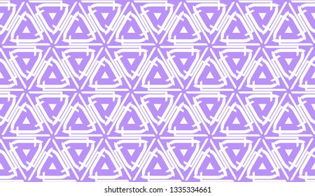 Curved line. Triangular style. Vector illustration