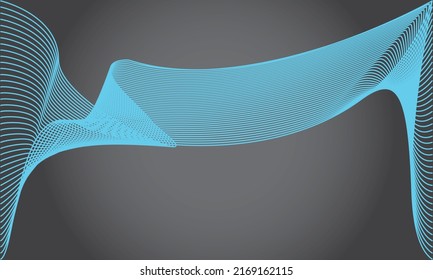 curved line vector background with cyan color used for percentation background, wallpaper