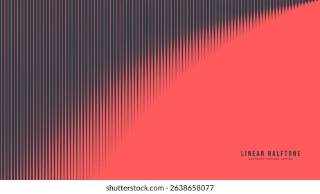 Curved linear halftone with smooth semicircle gradient transition in red and black. Minimalist and modern visual style, great for posters, UI, cover art or graphic compositions. Modern brutalism style