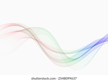 Linhas curvas . Fluxo de ondas onduladas abstrato.