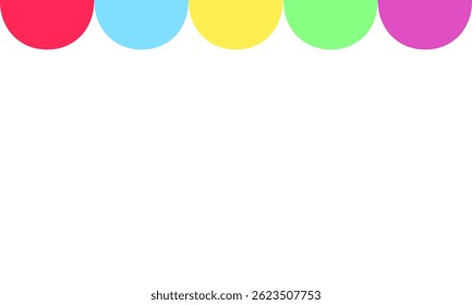 Curved lines birthday party decorations are colorful