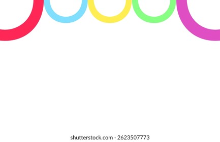 Curved lines birthday party decorations are colorful