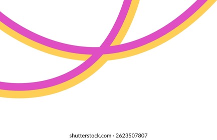Curved lines birthday party decorations are colorful