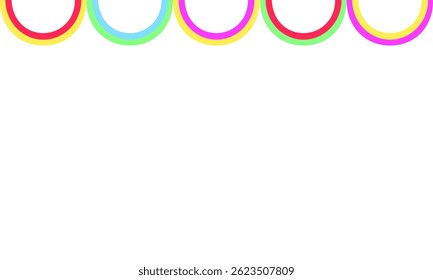 Curved lines birthday party decorations are colorful