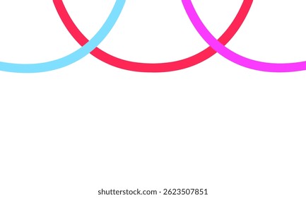 Curved lines birthday party decorations are colorful