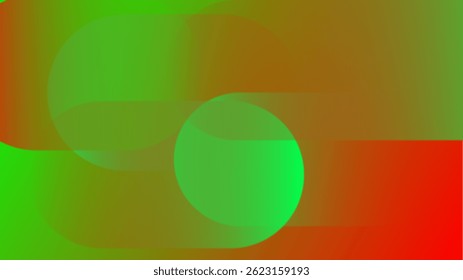 Curved Lines and Bright Color Harmony