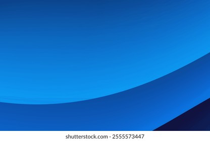 Curved lines create a dynamic and modern abstract background in shades of blue.
