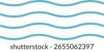 Curved lines create a flowing wave pattern in a clean style. Undulating lines form a rhythmic sequence across the image. Cartoon vector illustration.