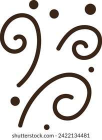 Kurze Lines dekorative Vektorgrafik
