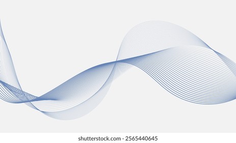 curved lines form fluid wave shapes. Gradient shades create a sense of depth and motion. A dark background emphasizes the vibrant details. The pattern is abstract