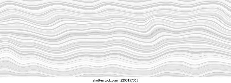 Curved lines, horizontal structure, abstract background, shades of gray. Vector design.