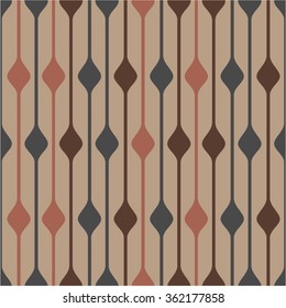 Curved lines in the pattern, multipurpose seamless vector background.