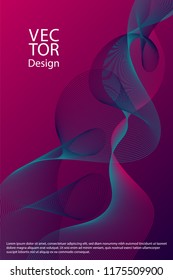 Curved lines ripple texture fluid geometric shapes abstract backgrounds, cover page layouts set. Curve wavy lines fiber blend gradients, flowing waves ripple. Uneven curve intersecting lines texture.