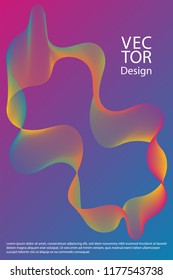 Curved lines ripple texture fluid geometric shapes abstract backgrounds, cover page layouts set. Curve wavy lines fiber blend gradients, flowing waves ripple. Cool curve intersecting lines texture.