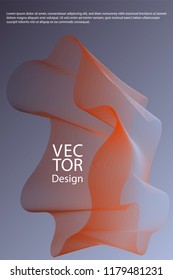 Curved lines ripple texture fluid geometric shapes abstract backgrounds, cover page layouts set. Curve wavy lines fiber blend gradients, flowing waves ripple. Cool curve intersecting lines texture.