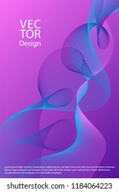 Curved lines ripple texture fluid geometric shapes abstract backgrounds, cover page layouts set. Curve wavy lines fiber blend gradients, flowing waves ripple. Cool curve intersecting lines texture.