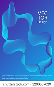Curved lines ripple texture fluid geometric shapes abstract backgrounds, cover page layouts set. Curve wavy lines fiber blend gradients, flowing waves ripple. Cool curve intersecting lines texture.