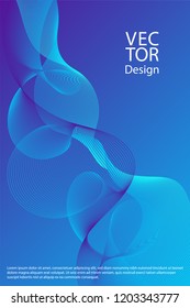 Curved lines ripple texture fluid geometric shapes abstract backgrounds, cover page layouts set. Curve wavy lines fiber blend gradients, flowing waves ripple. Cool curve intersecting lines texture.
